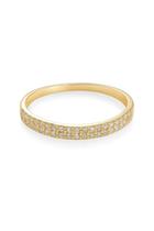 Meia Aliança com Zircônias Ouro 18k - 1.25