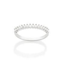 Meia Aliança com zircônias prata 925 Rommanel 810228