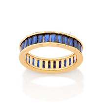 Meia Aliança Rommanel Fol. a Ouro com Zircônia 513081 513083 Meia Aliança Rommanel Fol. a Ouro com Zircônia 513081 513083