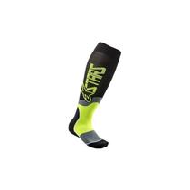 Meia Alpinestars Mx Plus 2 preta e amarela Meia Alpinestars Mx Plus 2 preta e amarela