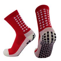 Meia Antiderrapante Futebol Esportivo Profissional Meião Tipo Trusox Pro Soccer Prosocks Cano Médio - Red Place