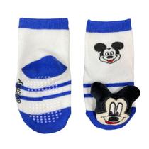 Meia Antiderrapante Jolitex Bebê Disney Baby Com Chocalho Mickey Meia Antiderrapante Jolitex Bebê Disney Baby Com Chocalho Mickey