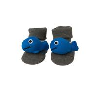 Meia Antiderrapante para Bebê 0 a 12 Meses 3d Bichinhos - Plin Baby