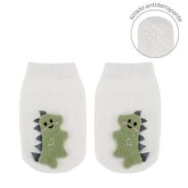 Meia Antiderrapente com Aplique Dino Verde 0-6 m Buba Meia Antiderrapente com Aplique Dino Verde 0-6 m Buba