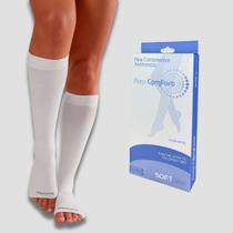 Meia Antitrombose 3/4 Step Comfort Ponteira Aberta Tamanho:GGCor:Branco