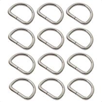 Meia Argola 15mm Niquelada Com Solda Kit 100 Unid Para Guias e Peitorais Pet Mochilas Bolsas Meia Argola 15mm Niquelada Com Solda Kit 100 Unid Para Guias e Peitorais Pet Mochilas Bolsas