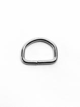 Meia Argola 1,6 cm Niquelado Borda Grossa - 50 Unidades