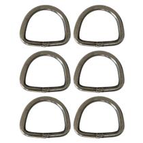 Meia Argola Chata Aço Inox 19mm Grossa