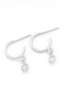 Meia Argola com Pingete de Zirconia Meia Argola com Pingete de Zirconia