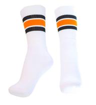 Meia atoalhada com 3 listras