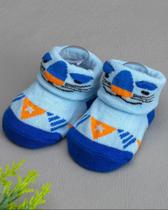 Meia Baby Bichinhos Olaf Azul para Bebê Meia Baby Bichinhos Olaf Azul para Bebê