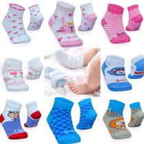 Meia baby revenda 6 pares masculino e feminino algodão resistente 6-12 meses