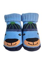 Meia baby s/costura 0-15 azul picina e marinho ref-20056004