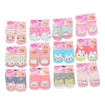 Meia Bebe Bichinhos Antiderrapante Quentinha Menina Menino Meia Bebe Bichinhos Antiderrapante Quentinha Menina Menino