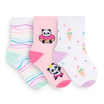 Meia Bebê Menina 17 A 20 Cano Longo 3 Pares Sortida Meia Bebê Menina 17 A 20 Cano Longo 3 Pares Sortida