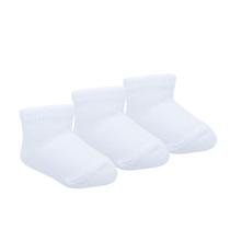 Meia Bebê Pimpolho Cano Curto 3 pares RN à 4 meses Branco