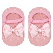 Meia Bebê Sapatilha Festa Laço Poá Feminina - Cia Da Meia Meia Bebê Sapatilha Festa Laço Poá Feminina - Cia Da Meia