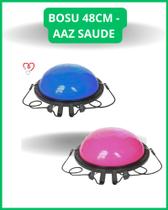 Meia Bola Antiestouro Pilates Azul 48cm com Alças e Sistema Antiestouro Meia Bola Antiestouro Pilates Azul 48cm com Alças e Sistema Antiestouro