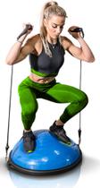 Meia Bola Bosu Com Extensores - Balance Equilíbrio Premium 7166 - MBFit