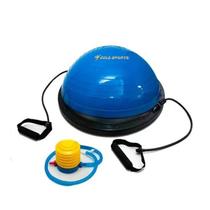 Meia bola bosu Gold Sports Power com bomba e alças Meia bola bosu Gold Sports Power com bomba e alças