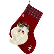 Meia Bota Natal Enfeite Porta Janela Arvore Natalino Casa Loja Comemoraçao Entrada Confraternizaçao Fim de Ano Merry Christimas