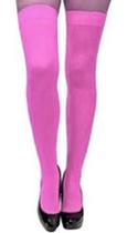 Meia Calça 7/8 Lisa Cor Rosa Princesa Moranguinho Carnaval Halloween Zumbi Terror