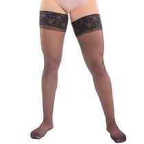 Meia Calça 7/8 Renda Silicone Fio 15 Elastano Selene 9630