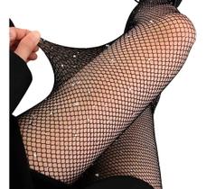 Meia Calça Arrastão Adulto Coloridas Strass