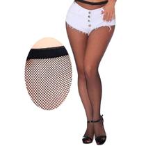 Meia Calça Arrastão Elástica Trama Pequena Cós Alto Adulto Meia Calça Arrastão Elástica Trama Pequena Cós Alto Adulto
