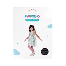 Meia Calça Arrastão Infantil Bebe Renda Festa Textura Pimpolho Cor:RosaTamanho:3 a 5 anos