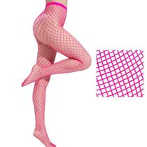 Meia-Calça Arrastão Neon Cores Sortidas Vibrantes