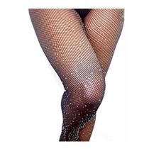 Meia-Calça Arrastão Preta com Strass Meia-Calça Arrastão Preta com Strass
