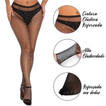 Meia Calça Arrastão Strass Adulto Meia Calça Arrastão Strass Adulto