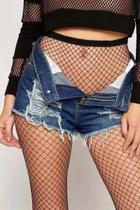 Meia Calça Arrastão Trama Aberta Rede Gótica Linda