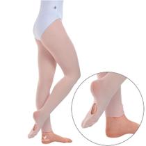 Meia calça Ballet, Conversível com furo cor Salmão (Marca Marabá ) Meia calça Ballet, Conversível com furo cor Salmão (Marca Marabá )