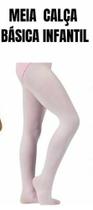 Meia calça básica infantil bailarina rosa tamanho M