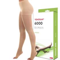 Meia Calça Compressiva 6000 AT 20-30 mmHg Pé Aberto Bege - Venosan