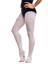 Meia calça conversível salmão e branco em supplex Ballet Adulto Capezio Meia calça conversível salmão e branco em supplex Ballet Adulto Capezio