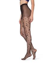 Meia-Calça Corações Loba Lupo 05758-001 Fio 15 Meia-Calça Corações Loba Lupo 05758-001 Fio 15