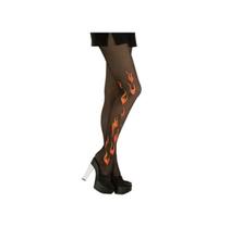 Meia Calça De Chamas Para Halloween Abrakadabra Fantasias