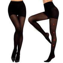 Meia-calça de compressão MANZI Black Tights 10-15mmHg Support Meia-calça de compressão MANZI Black Tights 10-15mmHg Support