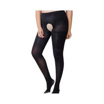 Meia-calça De Veludo plus Size 130KG 120D Cintura Alta Quente Elástica Sem Entrepernas Outono