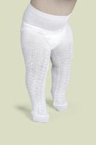 MEIA CALÇA DUCK TRABALHADA - FIO 80 BRANCO - Tamanho PP