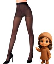 Meia Calça Elastano Básica Fio 15 Ponteira Reforçada