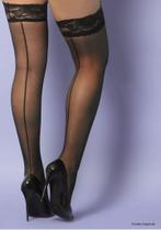 Meia Calça Elegante 7/8 com Detalhe em Risca de Giz