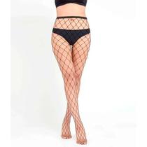 Meia-Calça Em Trama Arrastão Aberta Meia-Calça Em Trama Arrastão Aberta