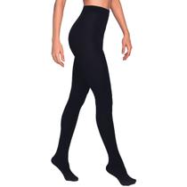 Meia Calça Feminina Fio 80 para Inverno Lupo Loba - Clássica ref: 5858 na Cor Preta