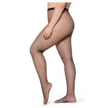 Meia calça feminina lupo fio trend arrastão raschel plus a famosa meia da loba 17610