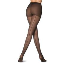 Meia Calça Feminina Lupo Loba Fio 15 Risca Preto - 05685