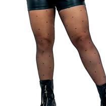 Meia Calça Feminina Preta Poa Bolinha Moda Blogueira Social